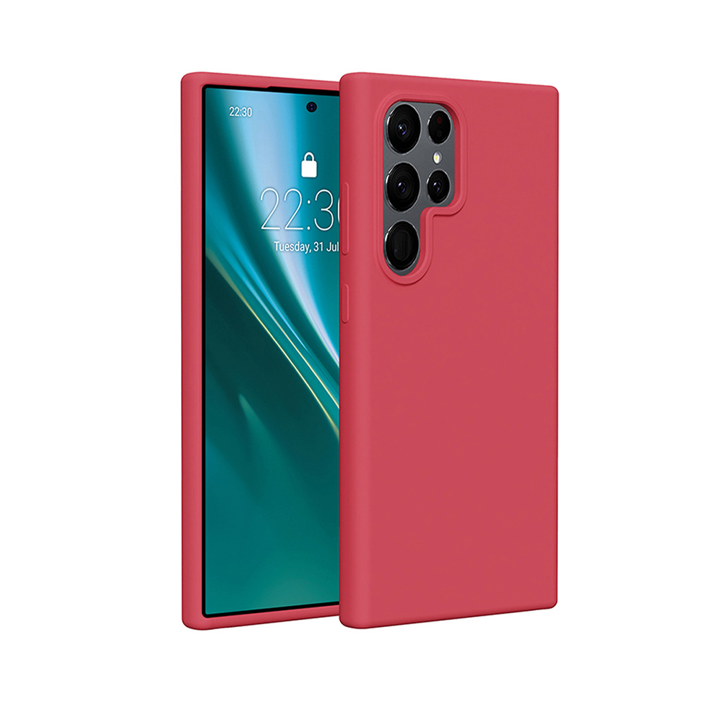 Nak�adka Etteri Silicone Case malinowa Samsung Galaxy S25 Ultra