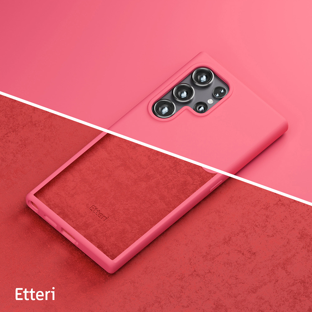 Nak�adka Etteri Silicone Case malinowa Samsung Galaxy S25 Ultra / 10