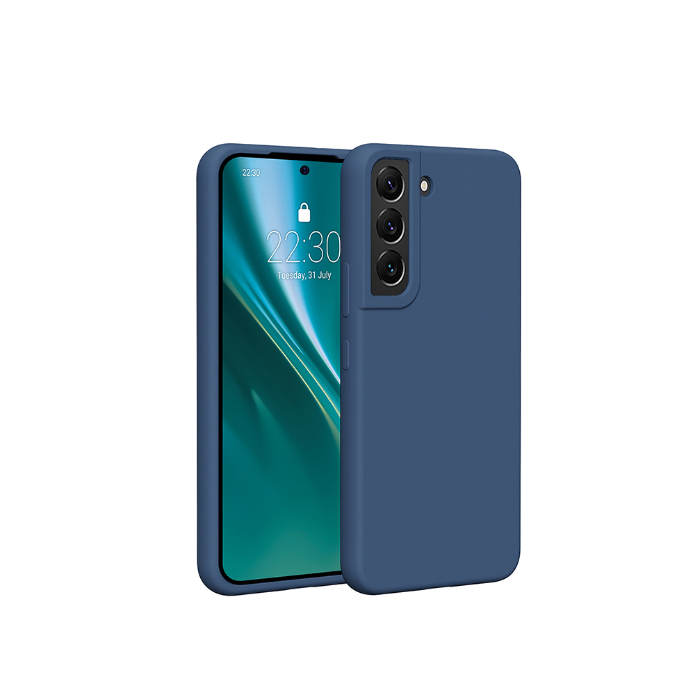 Nak�adka Etteri Silicone Case niebieska Samsung Galaxy S22