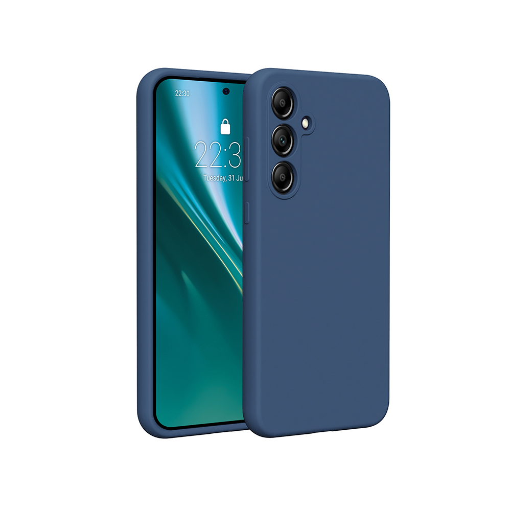 Nak�adka Etteri Silicone Case niebieska Samsung Galaxy A55 5G