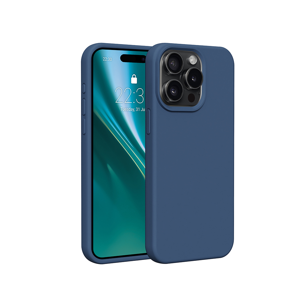 Nak�adka Etteri Silicone Case niebieska Apple iPhone 15 Pro Max