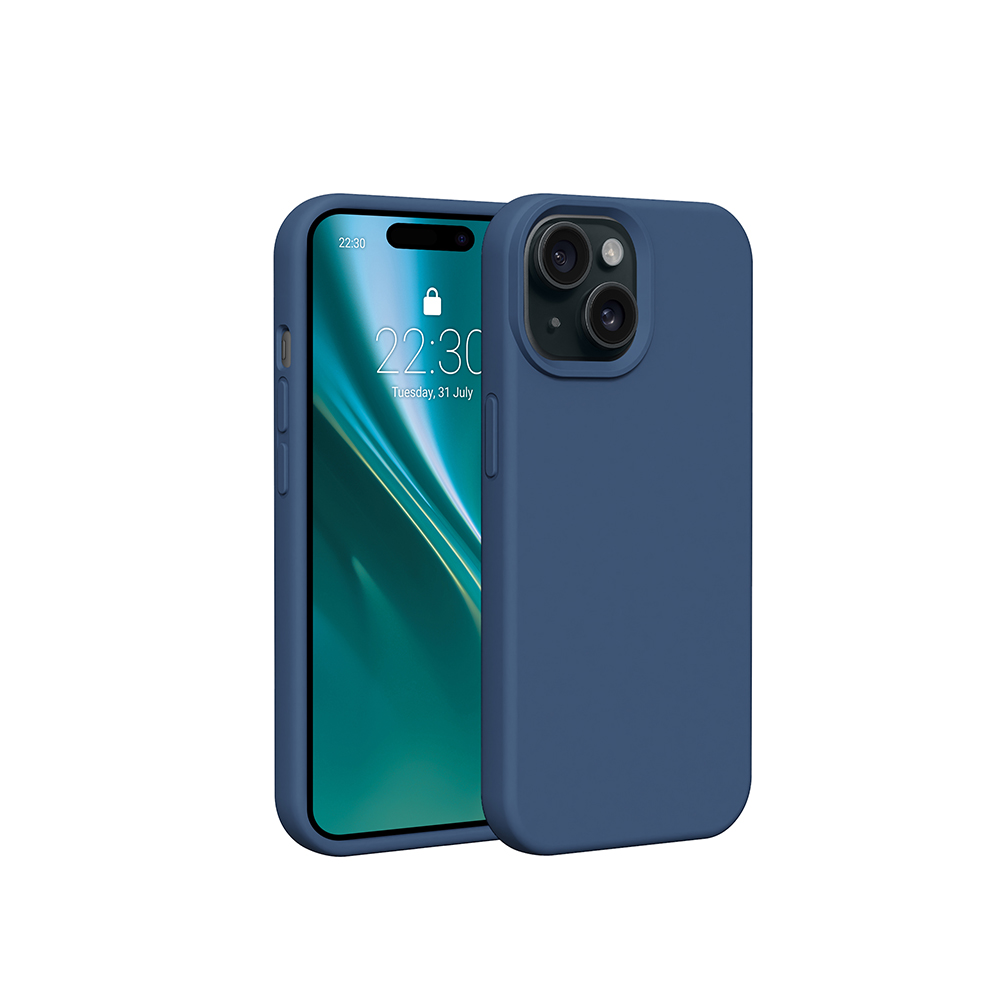 Nak�adka Etteri Silicone Case niebieska Apple iPhone 15