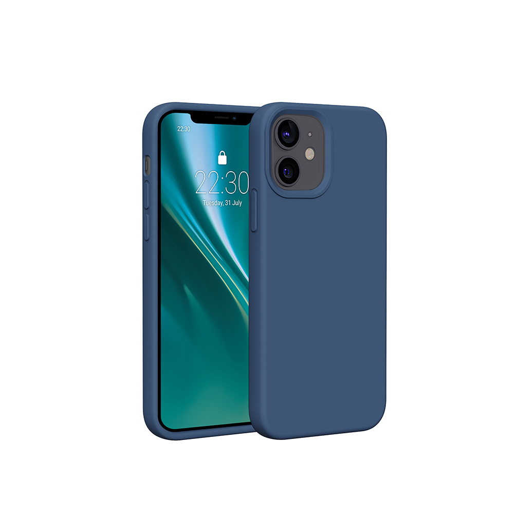 Nak�adka Etteri Silicone Case niebieska Apple iPhone 12 Pro (6.1 cali)