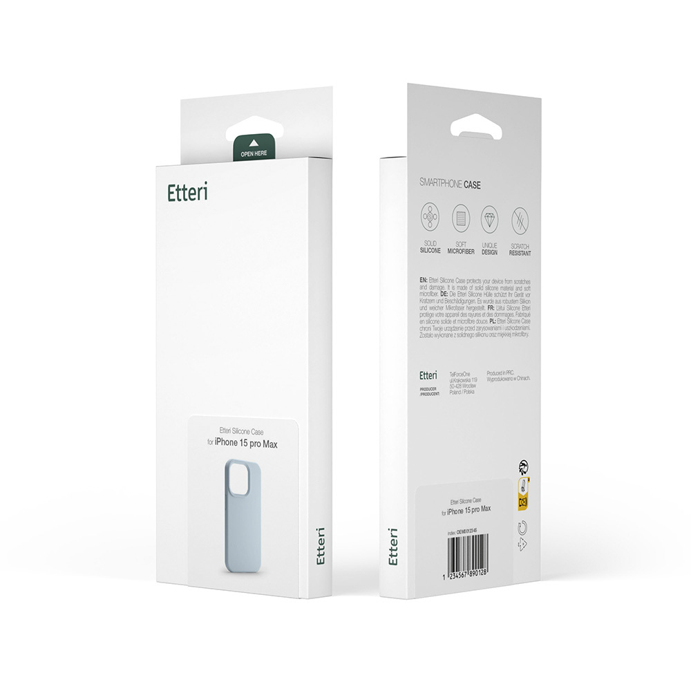 Nak�adka Etteri Silicone Case niebieska Apple iPhone 16 Plus / 11