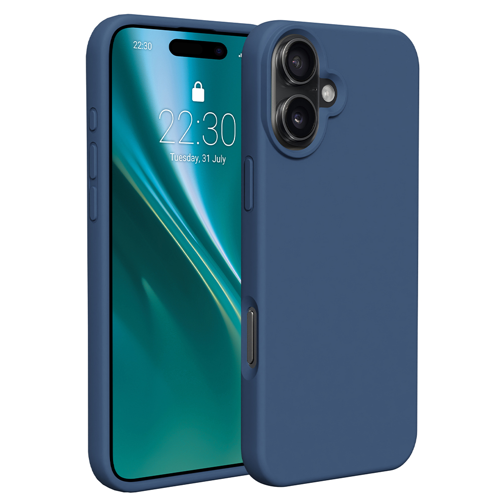 Nak�adka Etteri Silicone Case niebieska Apple iPhone 16 Plus