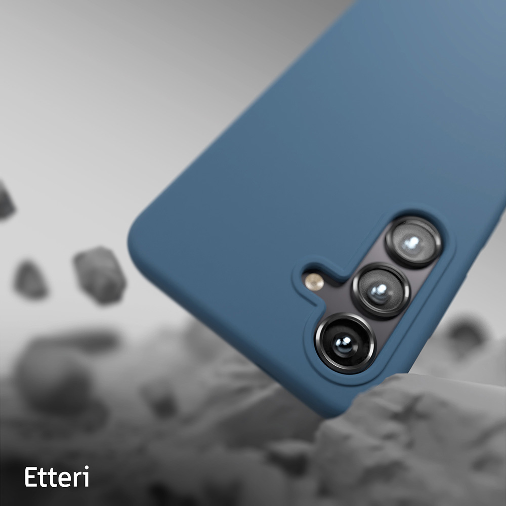 Nak�adka Etteri Silicone Case niebieska Samsung Galaxy A36 5G / 6