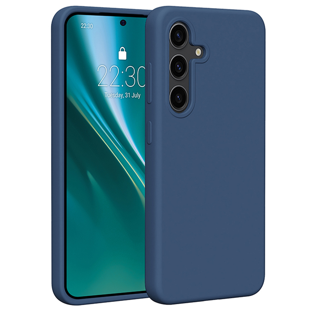 Nak�adka Etteri Silicone Case niebieska Samsung Galaxy S25