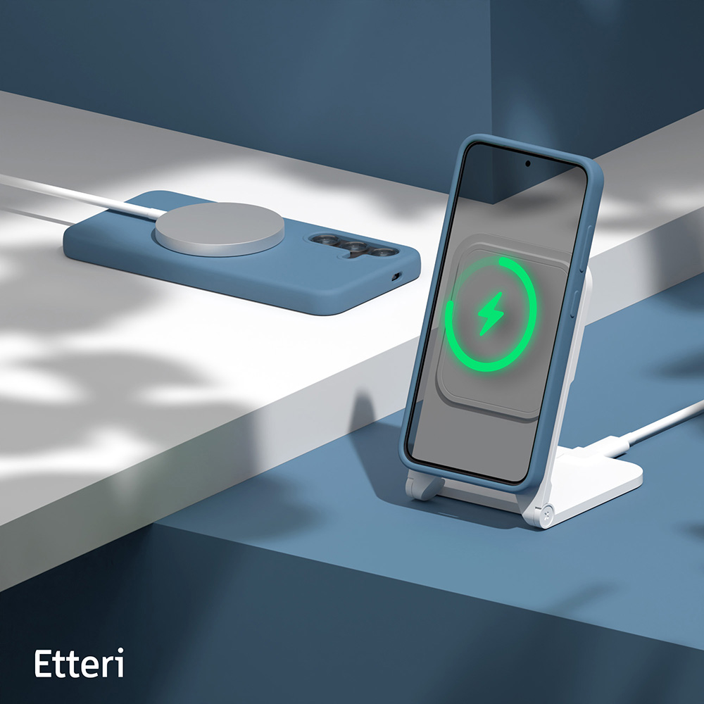 Nak�adka Etteri Silicone Case niebieska Samsung Galaxy S25 / 7