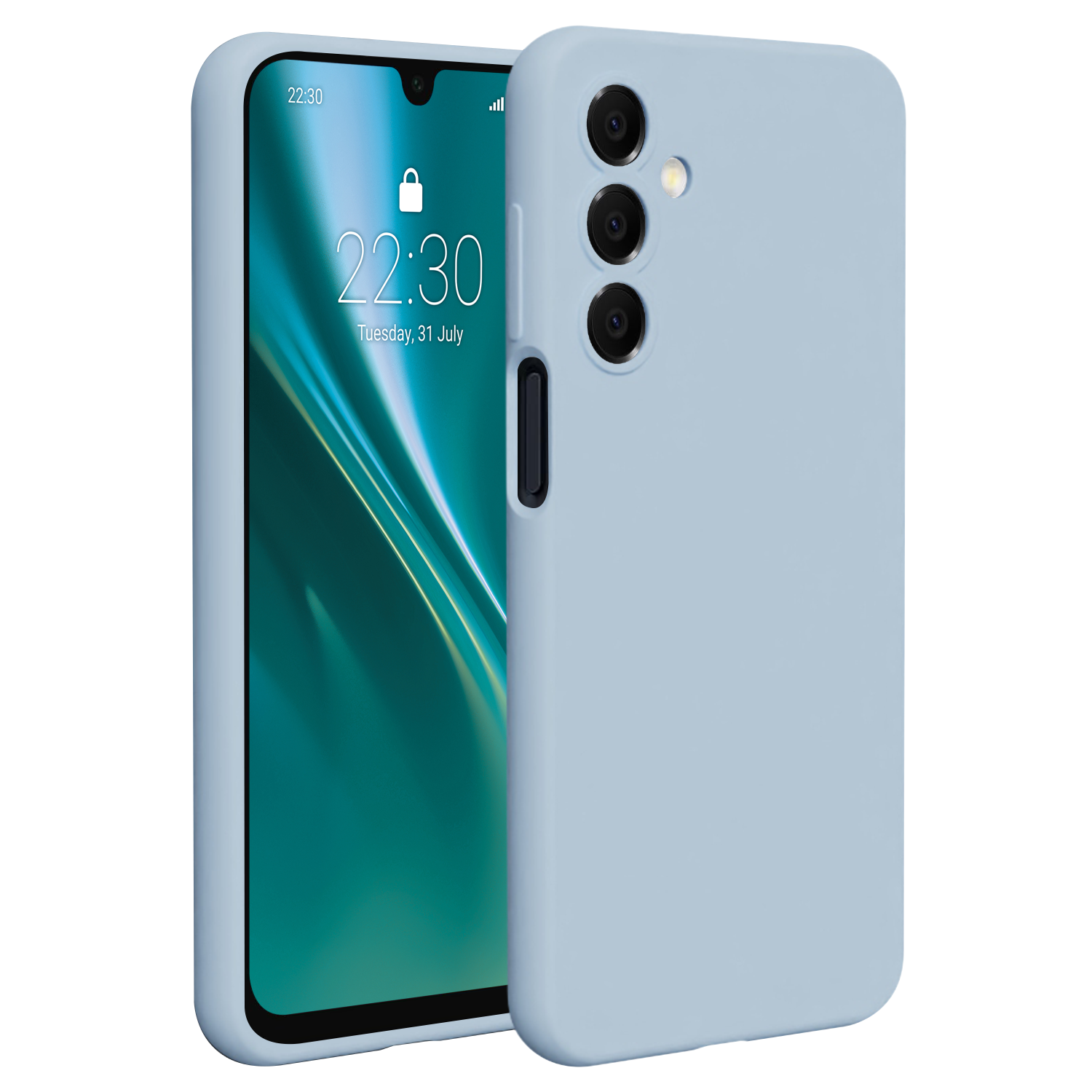 Nak�adka Etteri Silicone Case niebieska Samsung A16