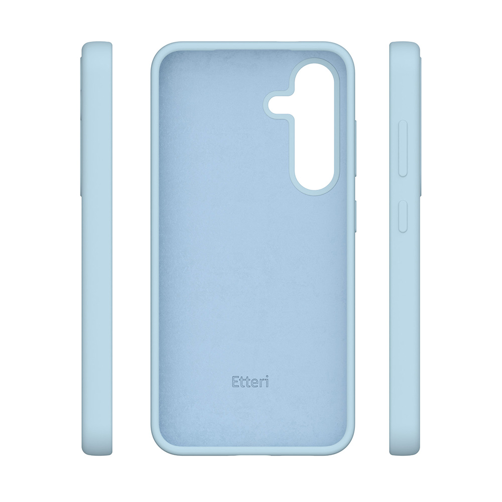 Nak�adka Etteri Silicone Case niebieska Samsung Galaxy S25 / 6