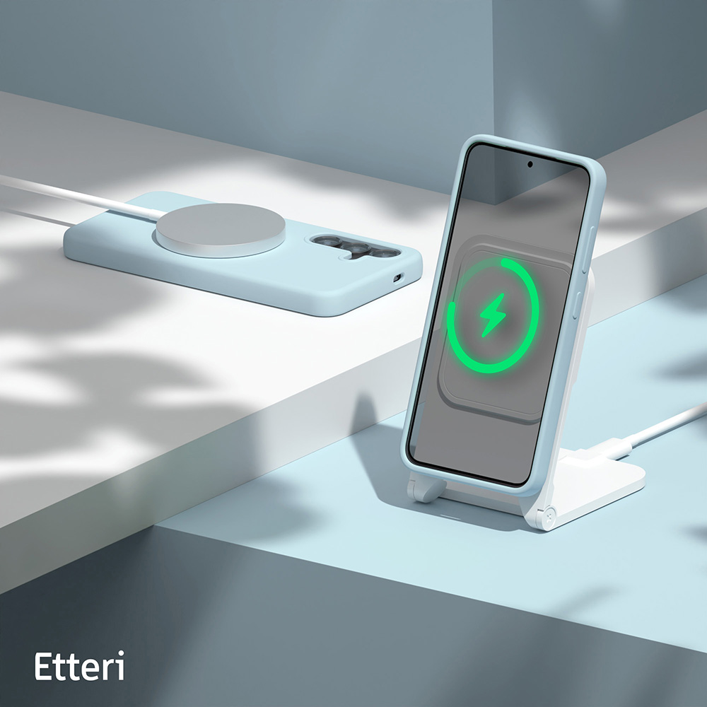 Nak�adka Etteri Silicone Case niebieska Samsung Galaxy S25 Plus / 7