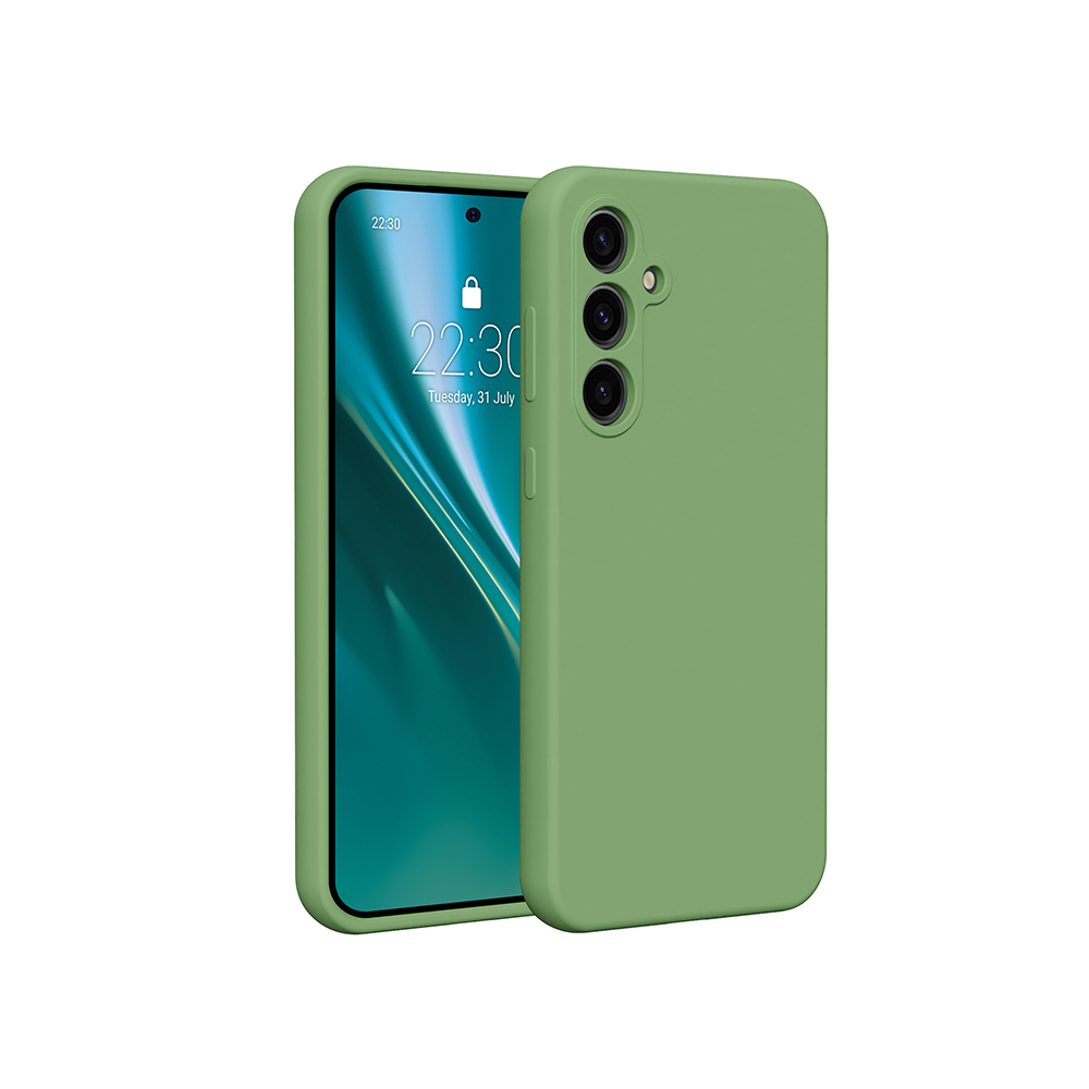 Nak�adka Etteri Silicone Case zielona Samsung Galaxy S23 FE