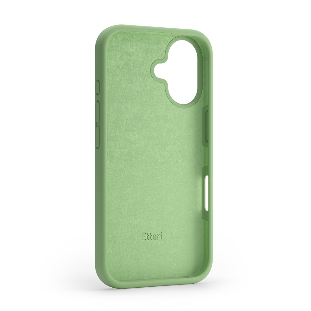Nak�adka Etteri Silicone Case zielona Apple iPhone 16 / 6
