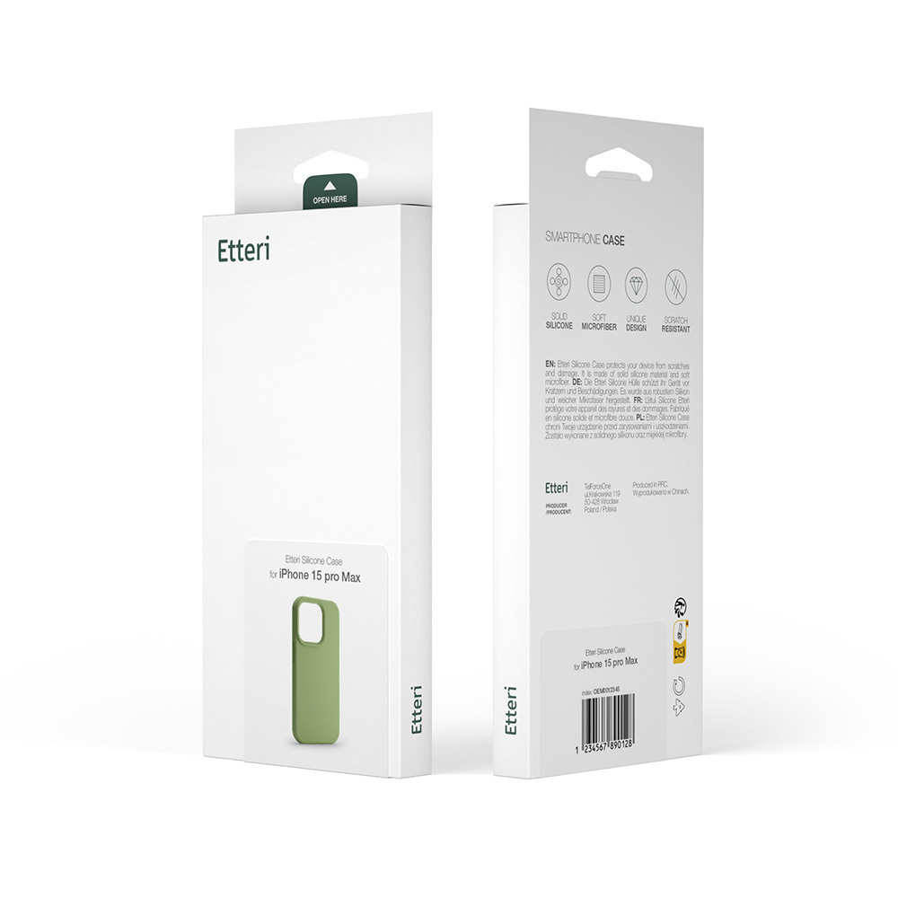 Nak�adka Etteri Silicone Case zielona Apple iPhone 16 Plus / 11