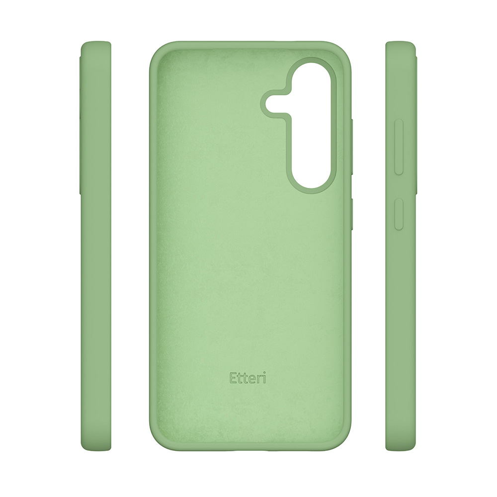 Nak�adka Etteri Silicone Case zielona Samsung Galaxy S25 Plus / 6