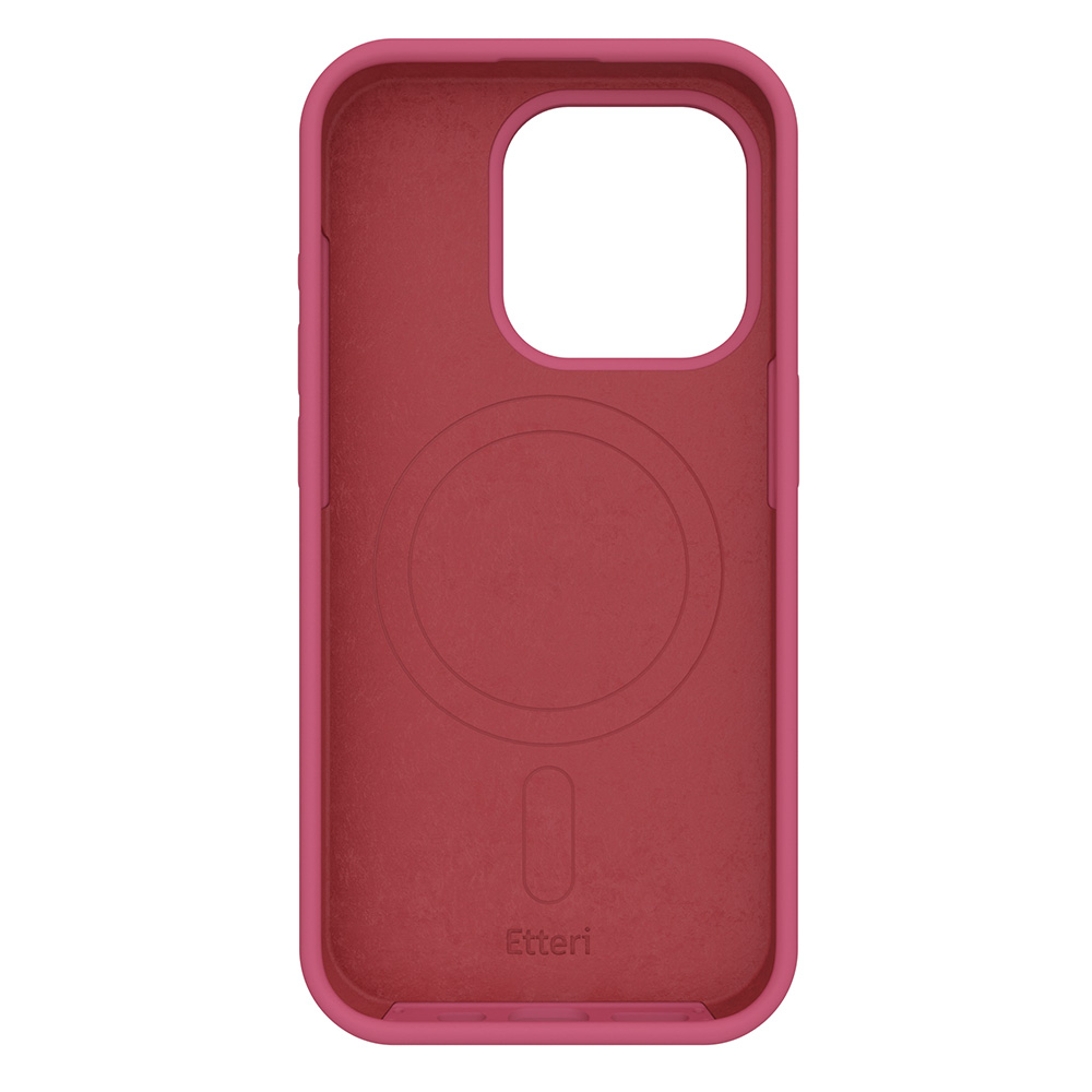 Nak�adka Etteri Silicone Mag malinowa Apple iPhone 12 Pro (6.1 cali) / 5