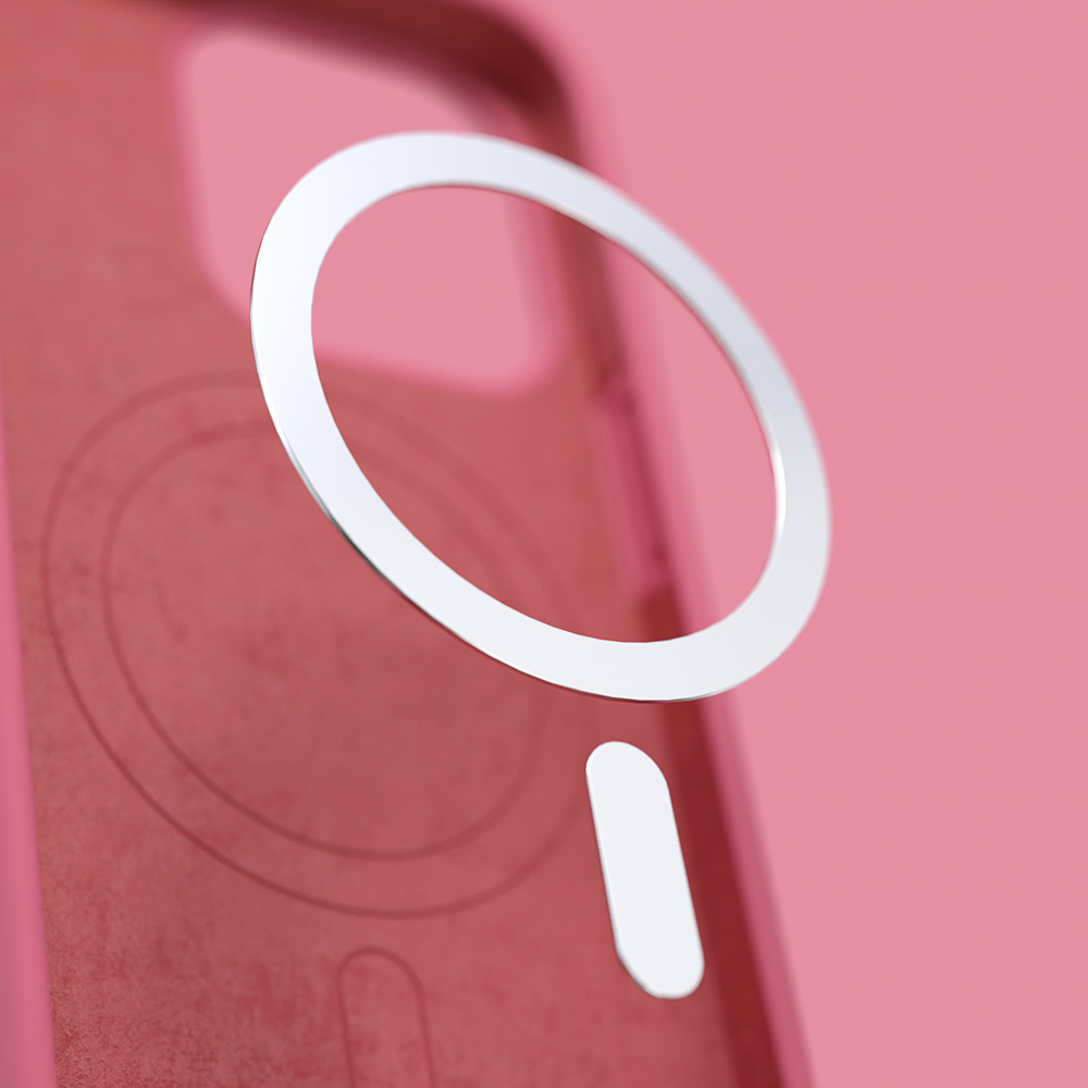 Nak�adka Etteri Silicone Mag malinowa Apple iPhone 12 Pro (6.1 cali) / 8