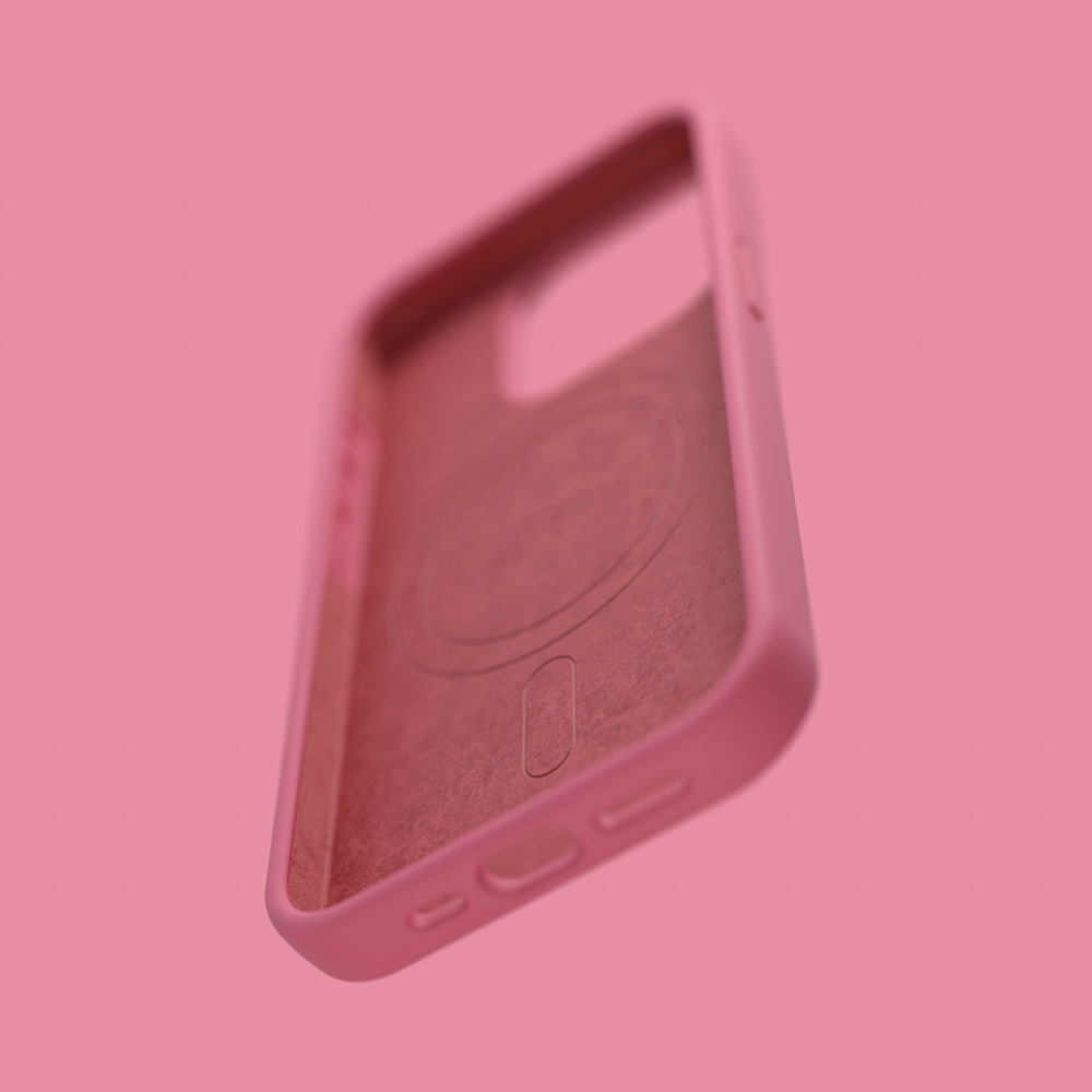 Nak�adka Etteri Silicone Mag malinowa Apple iPhone 15 / 7