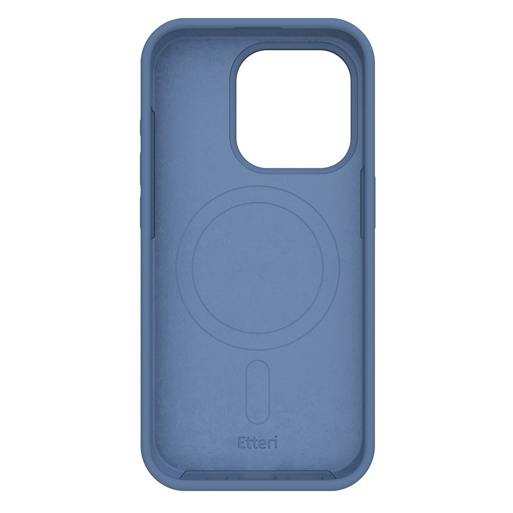 Nak�adka Etteri Silicone Mag niebieska Apple iPhone 15 / 5