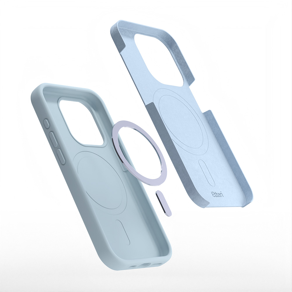 Nak�adka Etteri Silicone Mag niebieska Apple iPhone 14 / 9