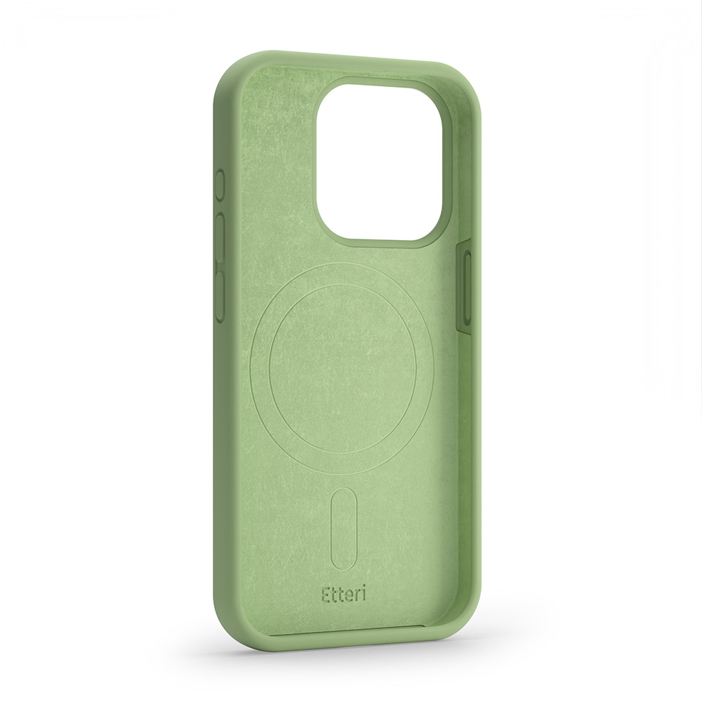 Nak�adka Etteri Silicone Mag zielona Apple iPhone 13 / 3