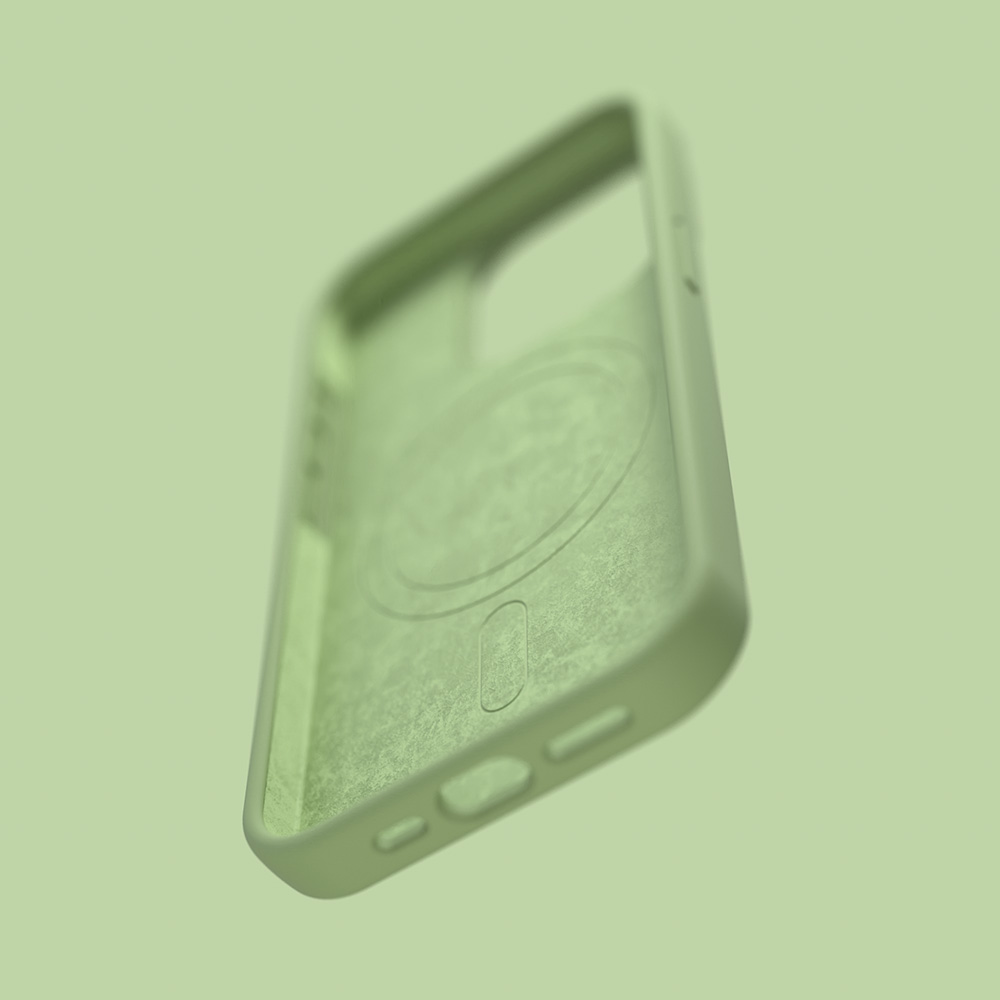 Nak�adka Etteri Silicone Mag zielona Apple iPhone 14 / 7