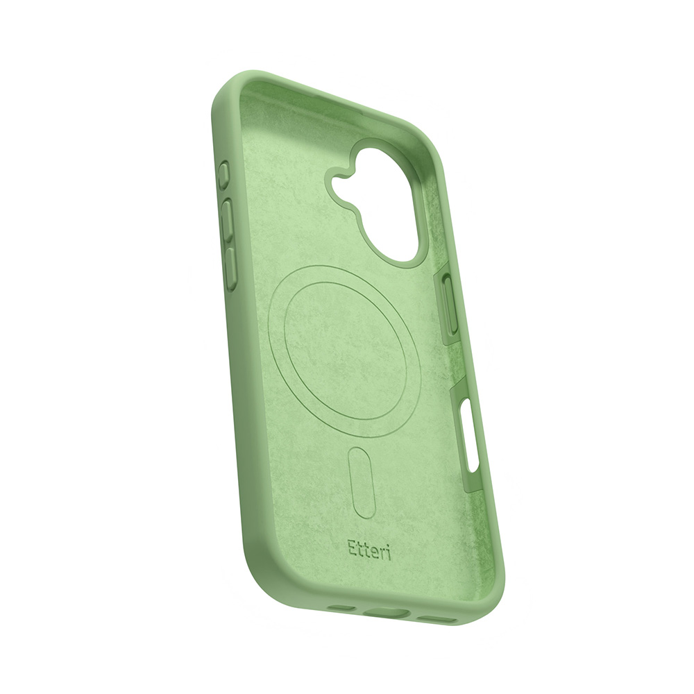 Nak�adka Etteri Silicone Mag zielona Apple iPhone 16 / 4