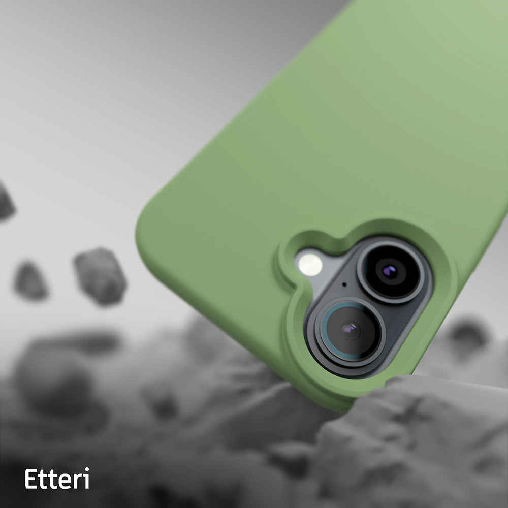 Nak�adka Etteri Silicone Mag zielona Apple iPhone 16 Plus / 10