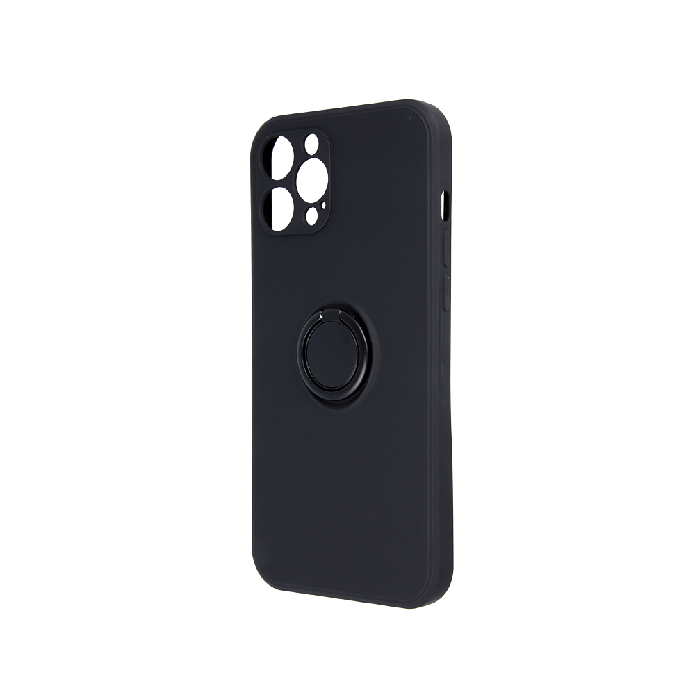 Nakadka Finger Grip czarna Motorola Moto E7 Plus