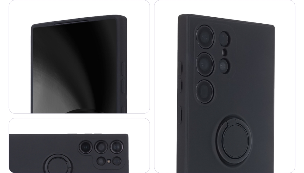 Nak�adka Finger Ring czarny Samsung Galaxy S23 Plus / 4