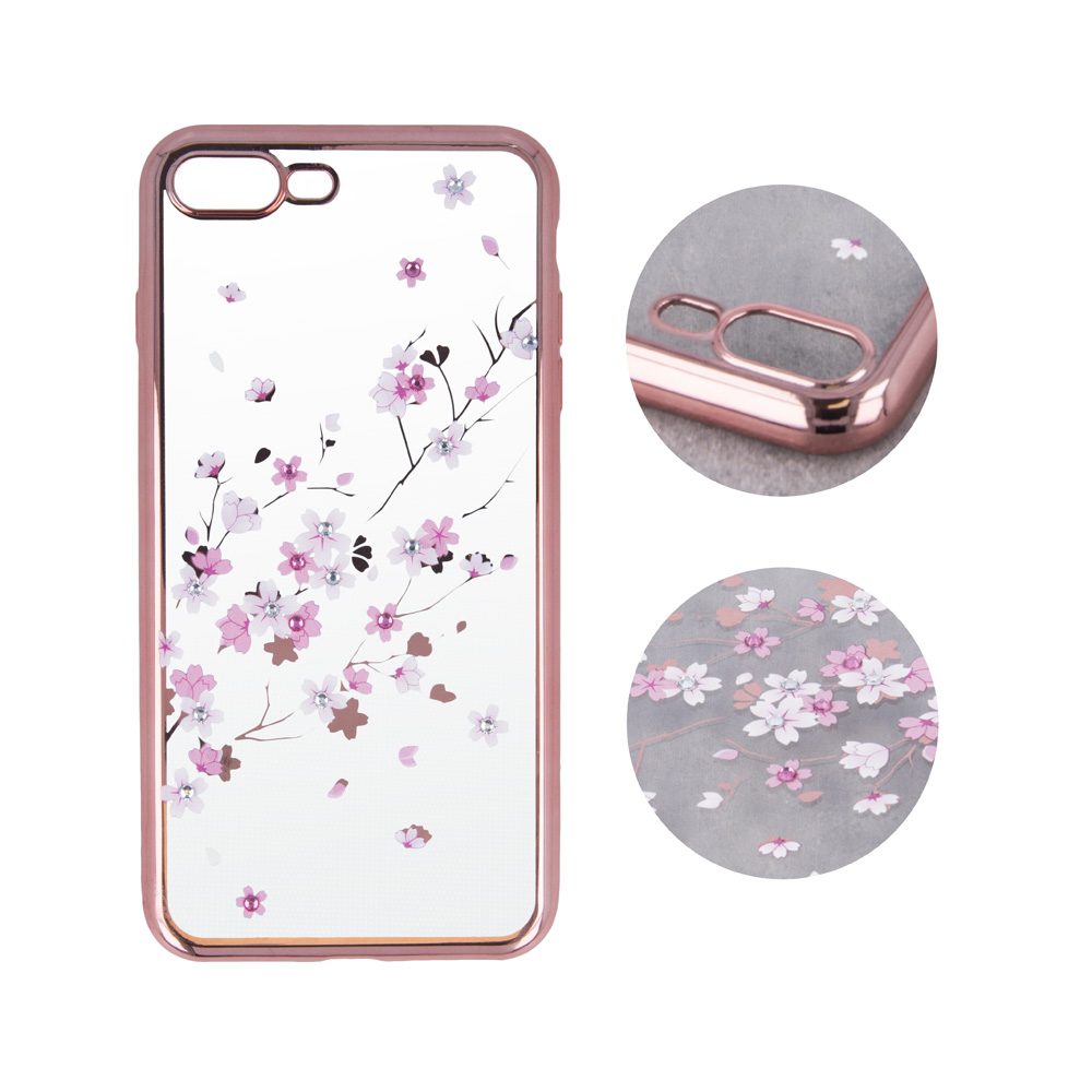 Nak�adka Flower r�owo-z�ota Samsung Galaxy S8 / 3
