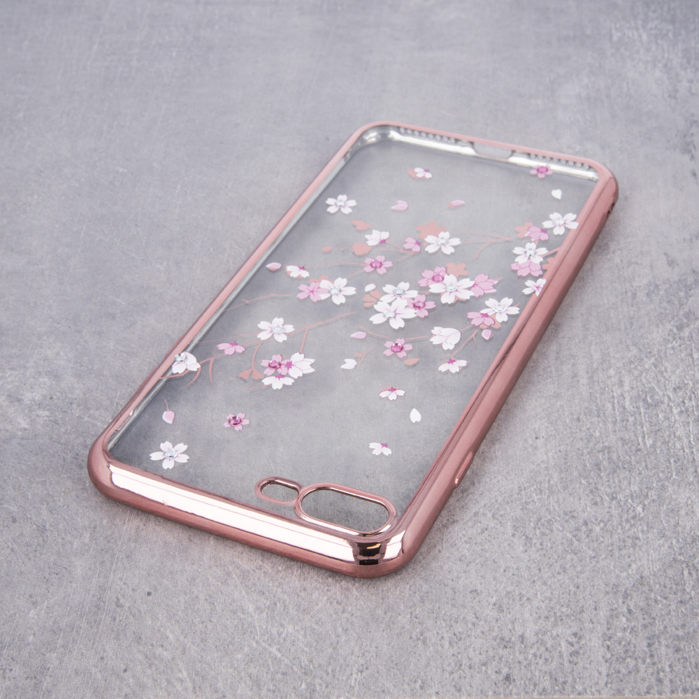 Nak�adka Flower r�owo-z�ota Samsung Galaxy S8 / 5