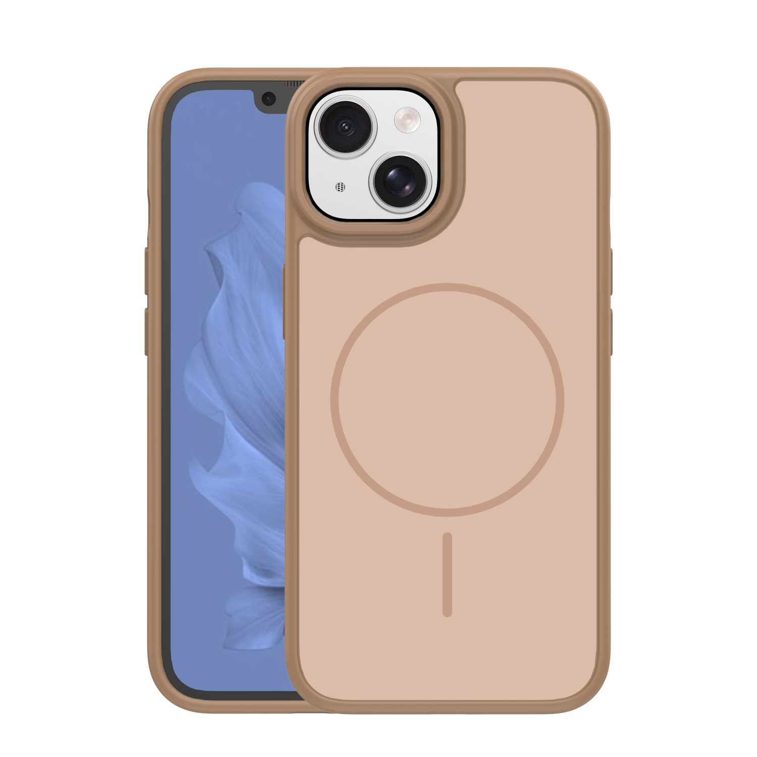 Nak�adka Frame Thin Mag br�zowa Apple iPhone 15