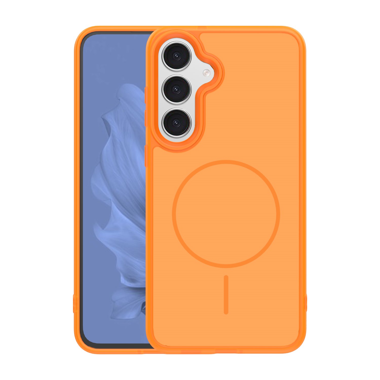 Nak�adka Frame Thin Mag pomara�czowa Samsung Galaxy S25