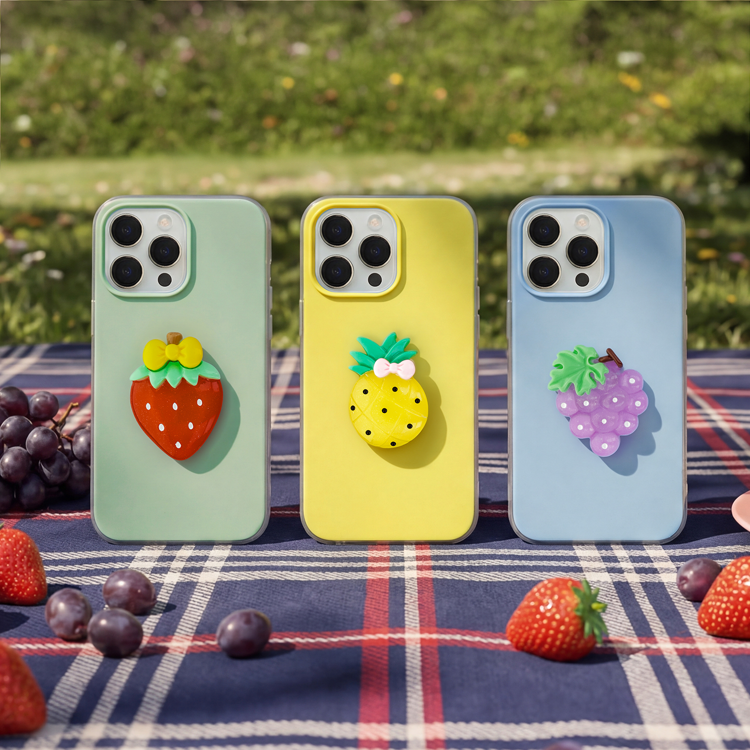 Nak�adka Fruit 2in1 niebieska Apple iPhone 16 / 9