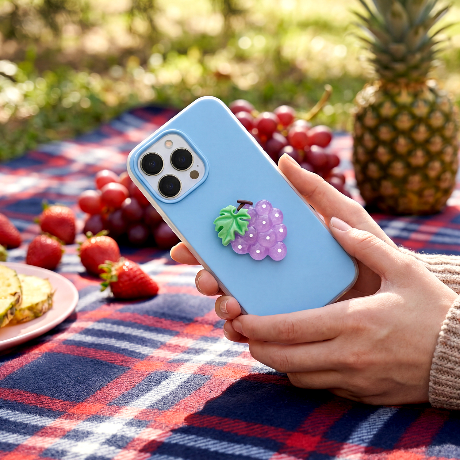 Nak�adka Fruit 2in1 niebieska Apple iPhone 16 Pro Max / 7