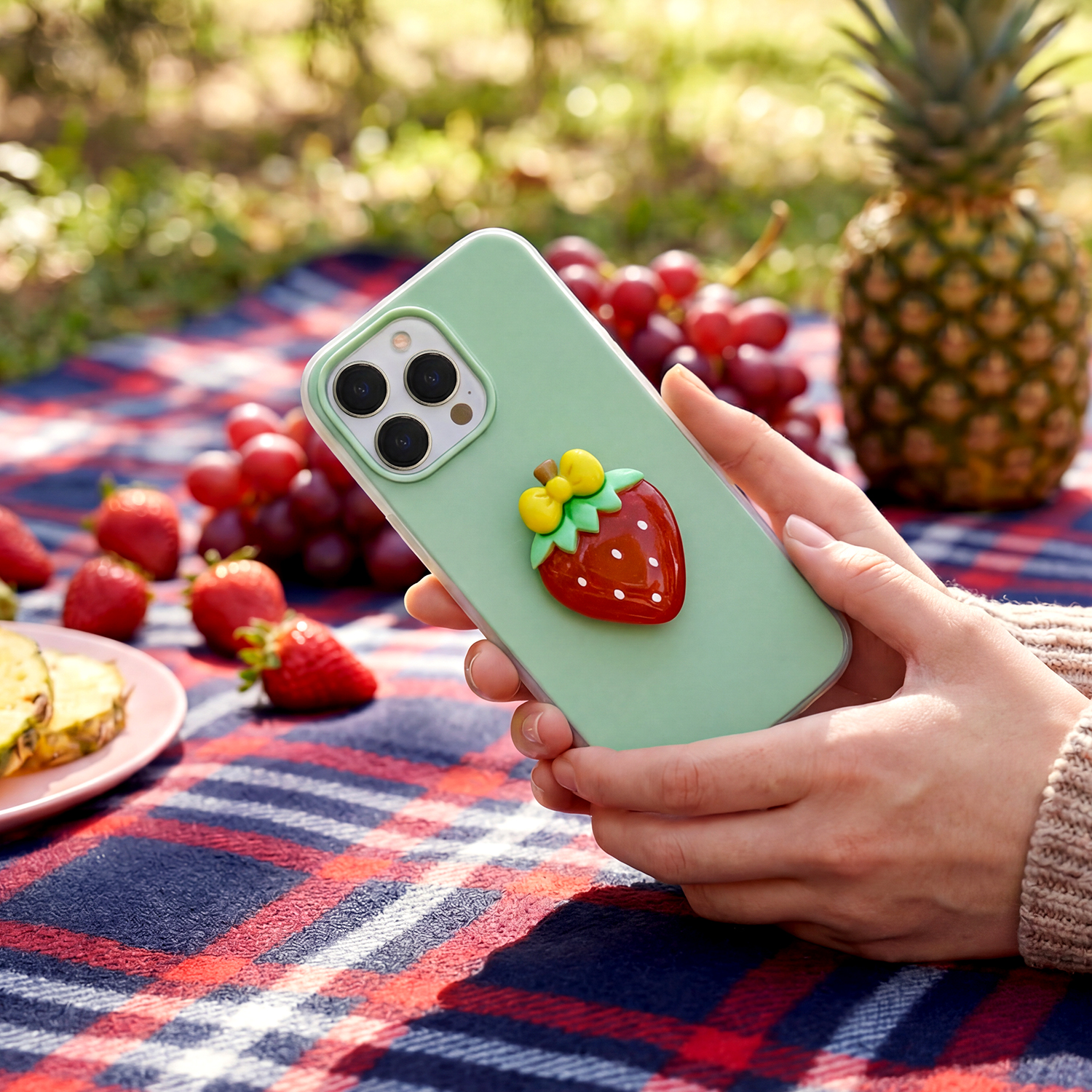 Nak�adka Fruit 2in1 zielona Samsung Galaxy A17 / 7