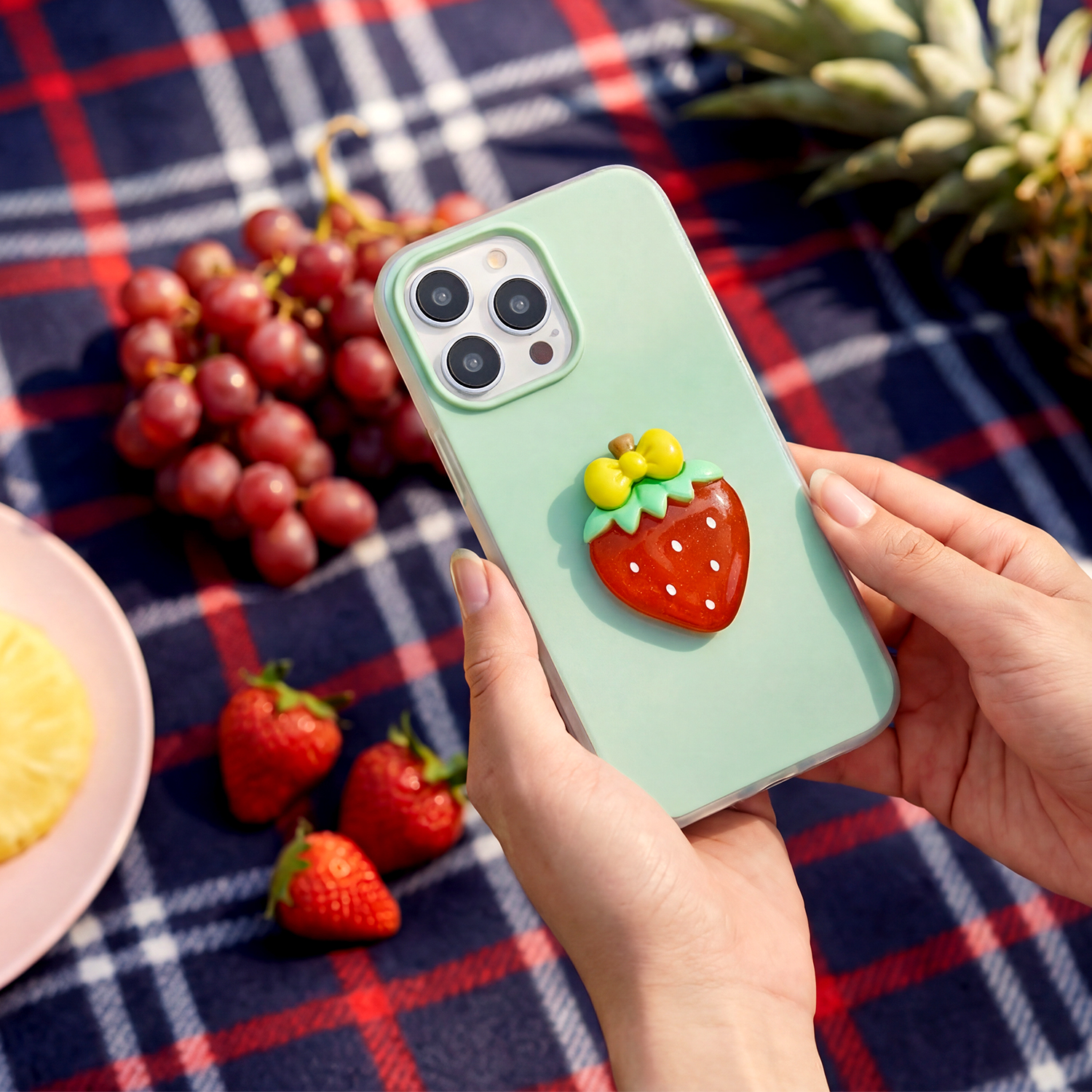 Nak�adka Fruit 2in1 zielona Samsung Galaxy A17 / 8
