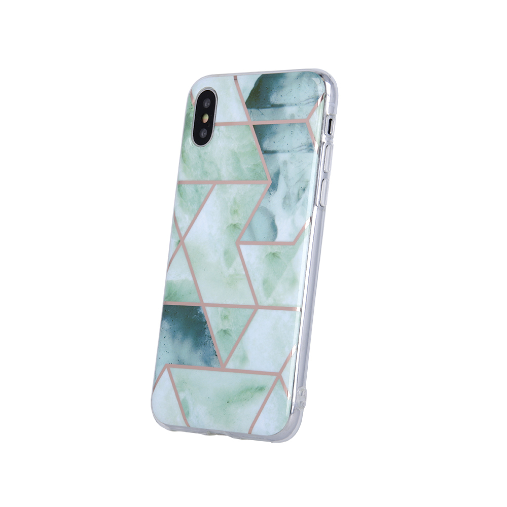 Nak�adka Geometric Marmur zielona Huawei P40 Pro