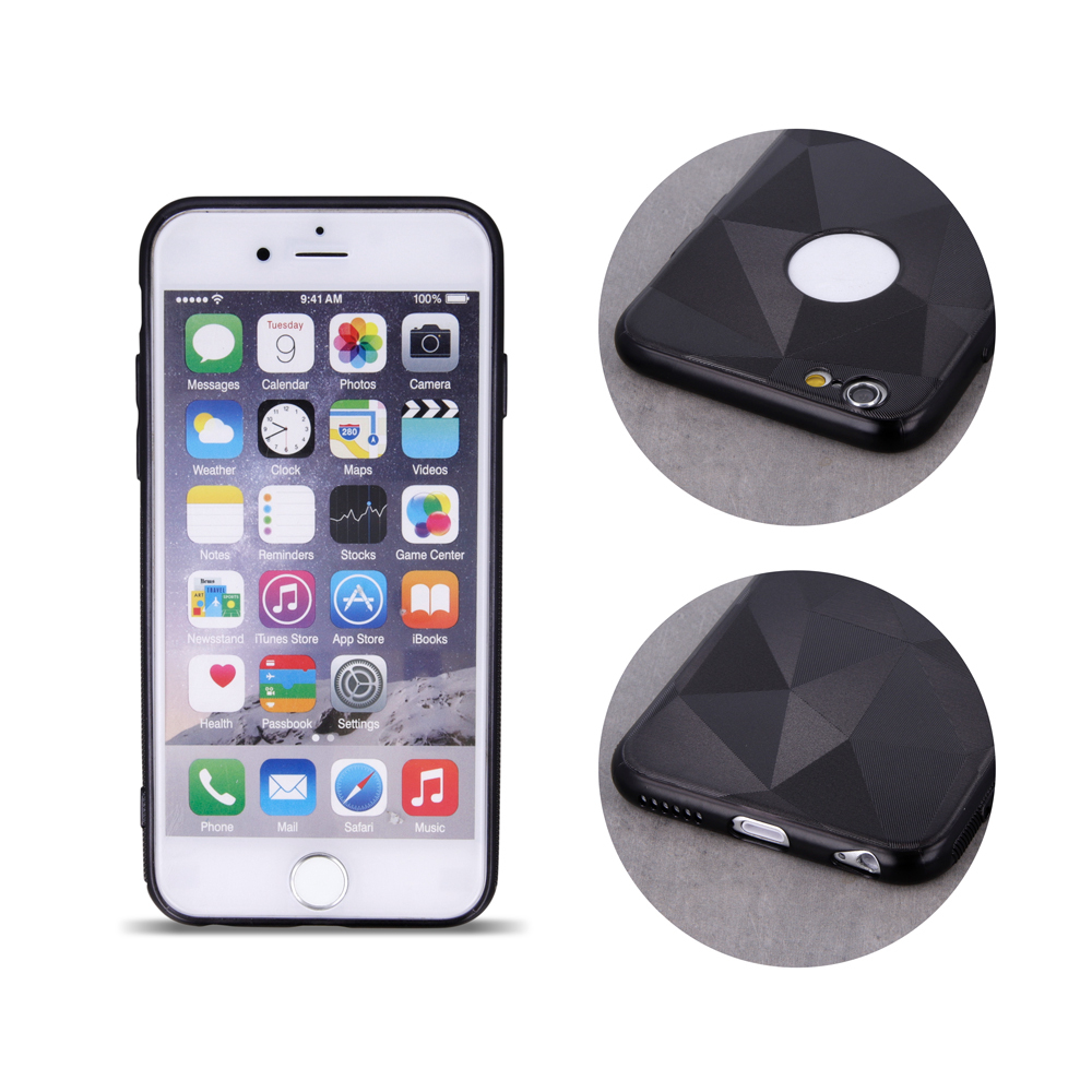 Nak�adka Geometric Matt czarna Apple iPhone 6s / 3