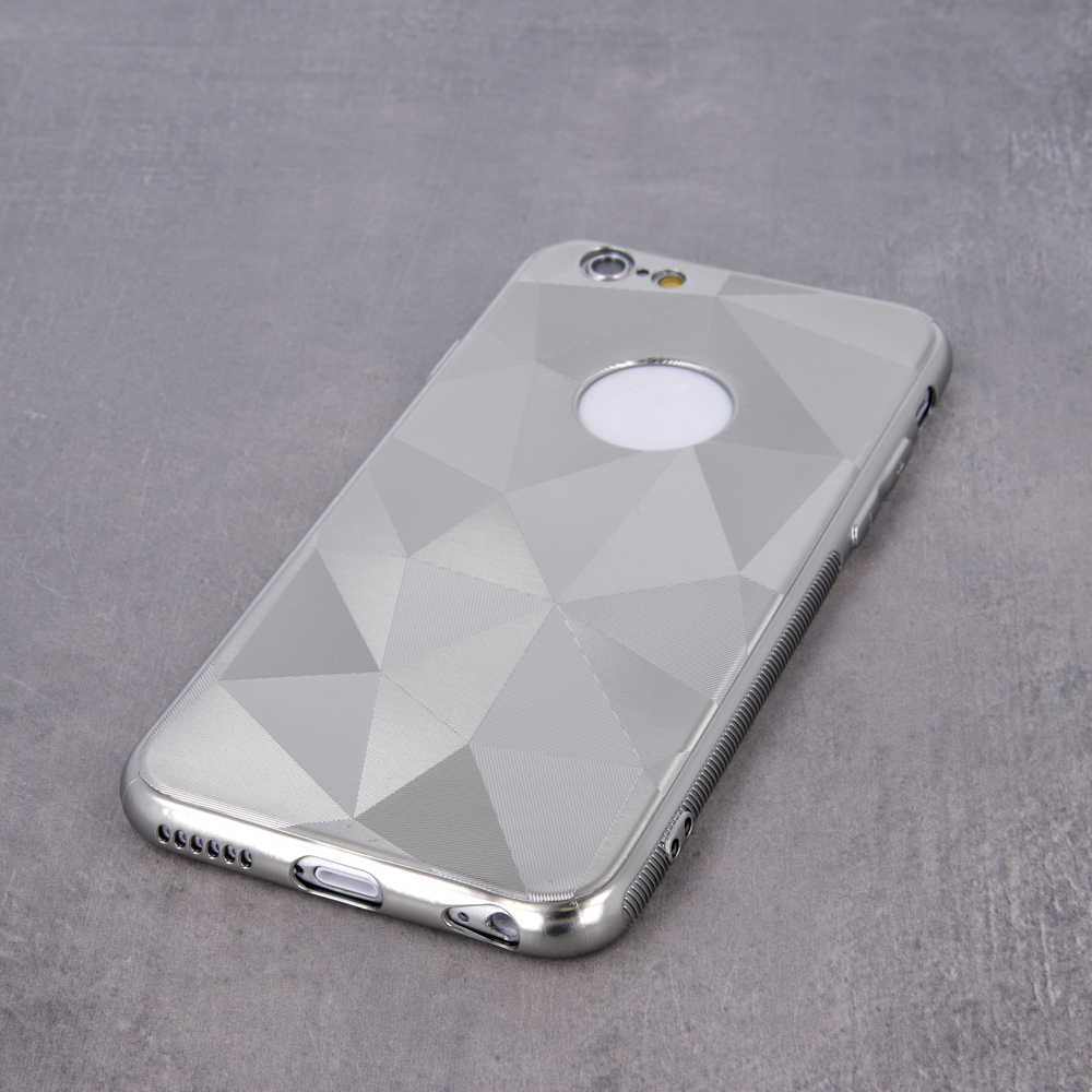 Nakadka Geometric Shine srebrna Apple iPhone 6 Plus / 4
