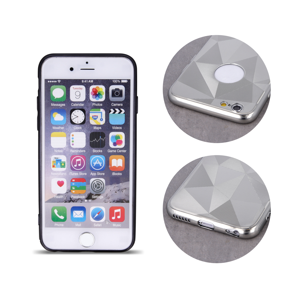 Nak�adka Geometric Shine srebrna Apple iPhone 6s / 3