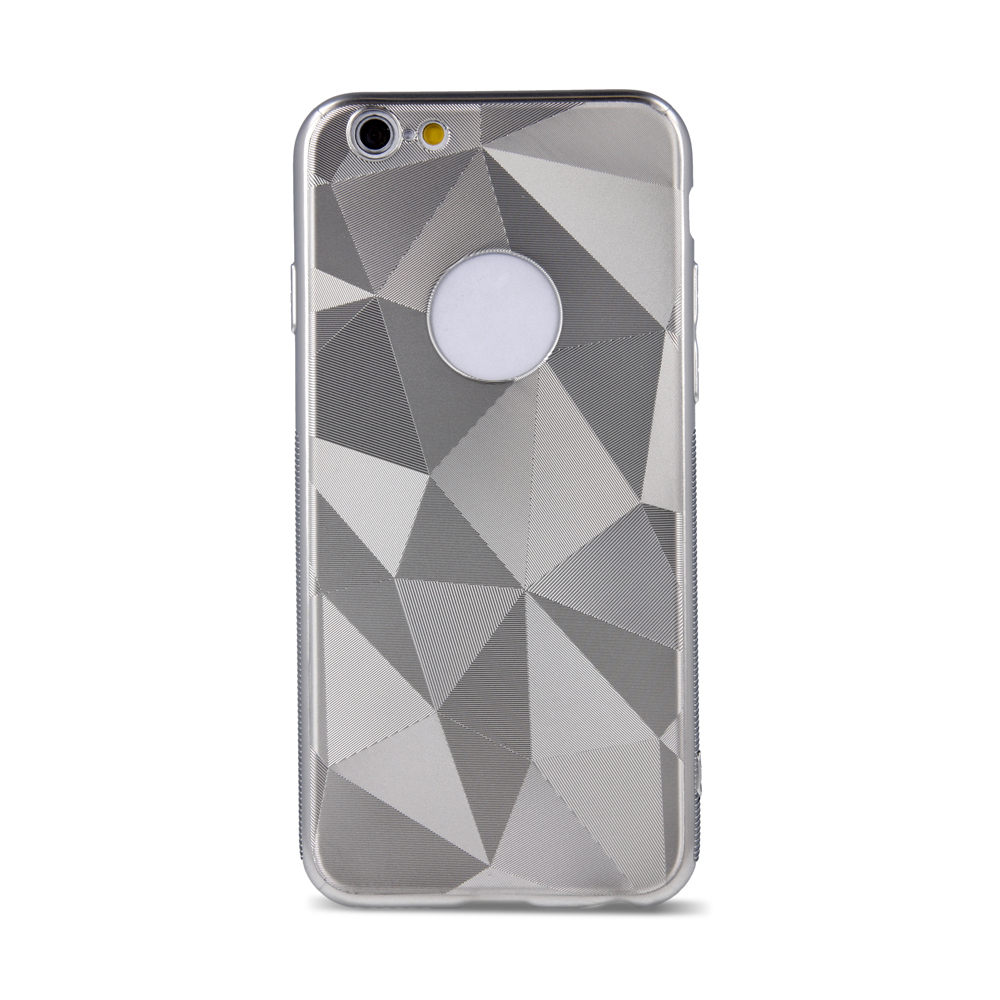Nak�adka Geometric Shine srebrna Apple iPhone 8 Plus / 2