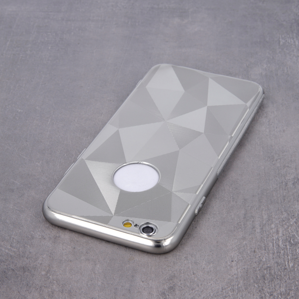 Nak�adka Geometric Shine srebrna Apple iPhone 8 / 5