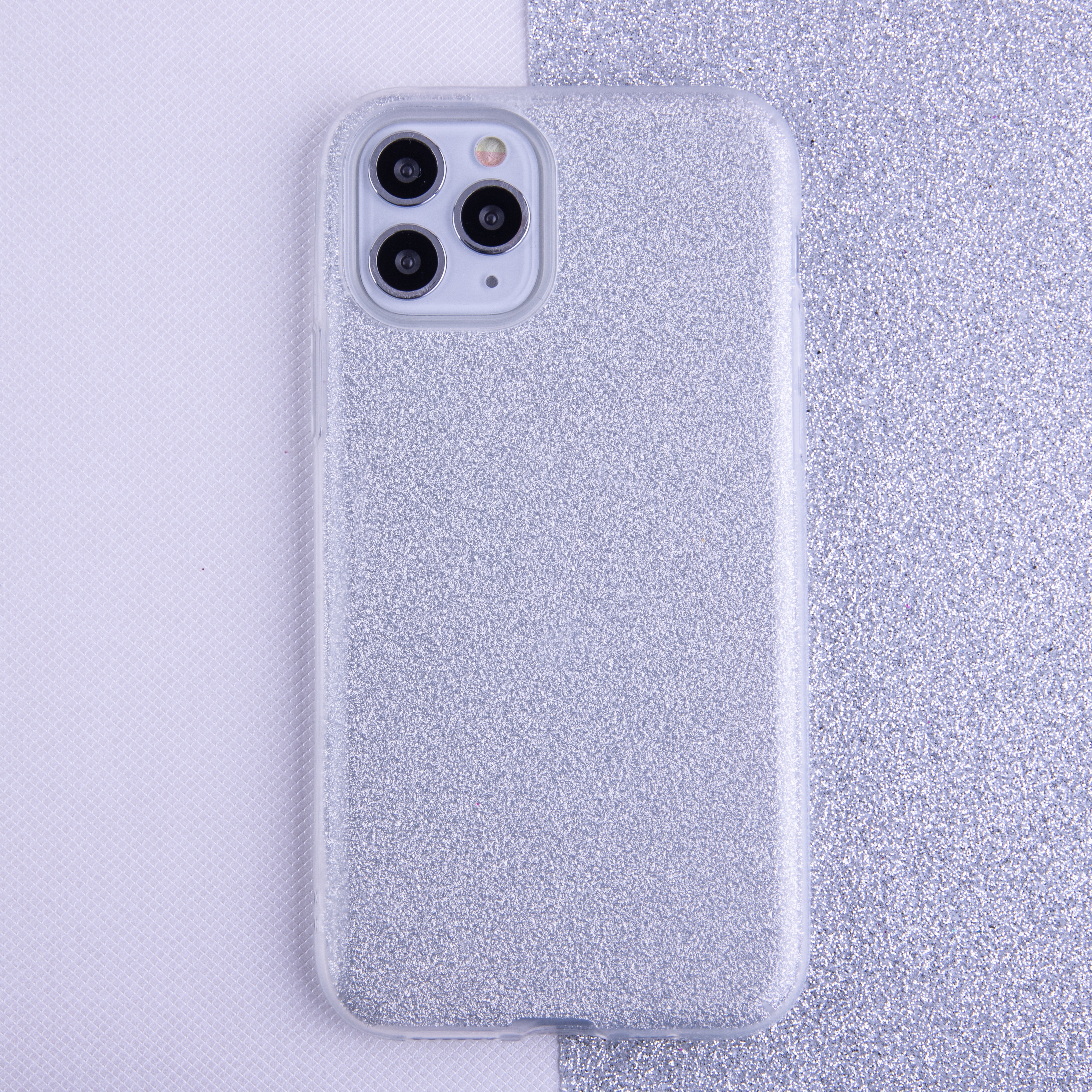 Nak�adka Glitter 3w1 srebrna Samsung Galaxy A27 5G / 8