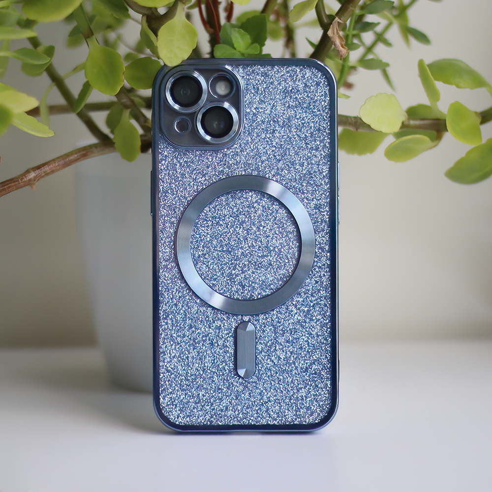 Nak�adka Glitter Chrome Mag niebieska Apple iPhone 14 Pro Max / 4