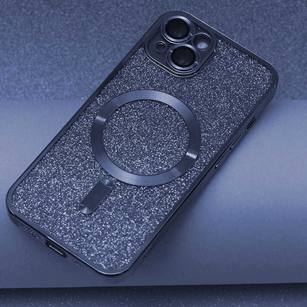 Nakadka Glitter Chrome Mag niebieska Apple iPhone 12 Pro (6.1 cali) / 7