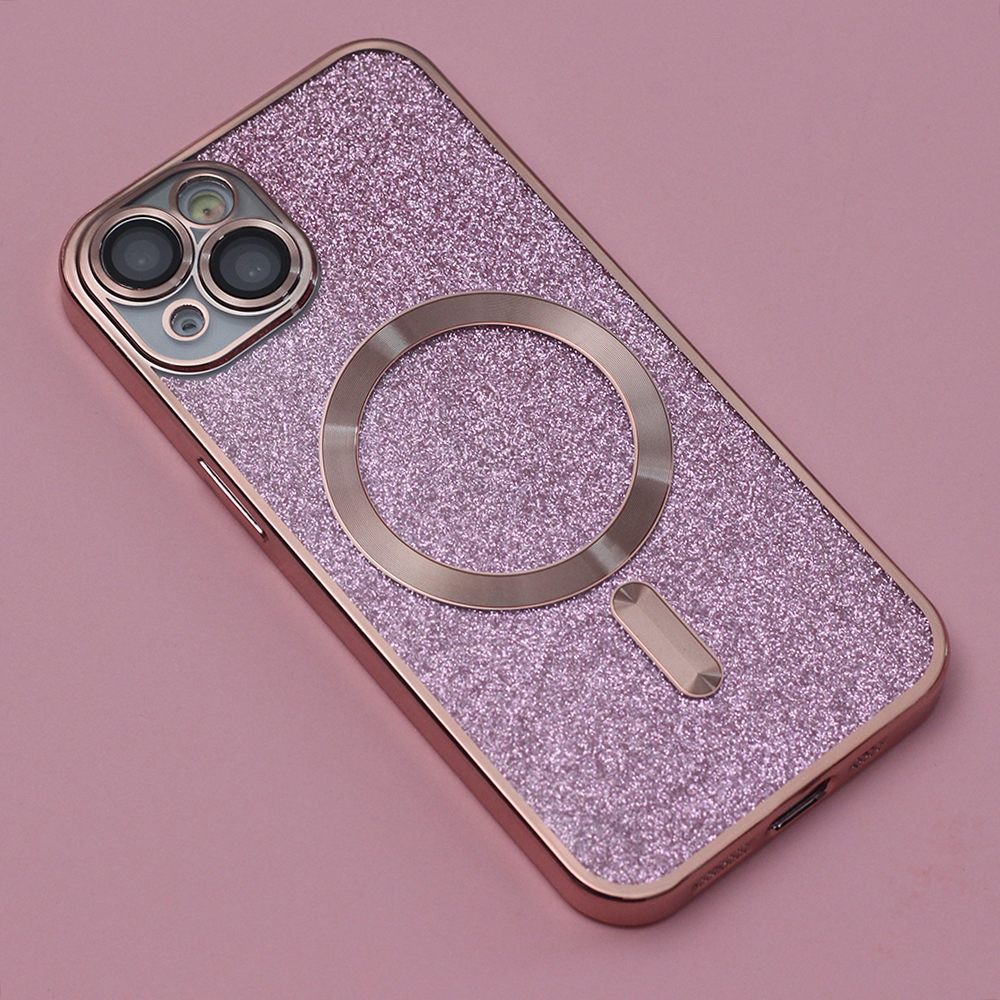 Nak�adka Glitter Chrome Mag r�owa Apple iPhone SE 2024 / 5