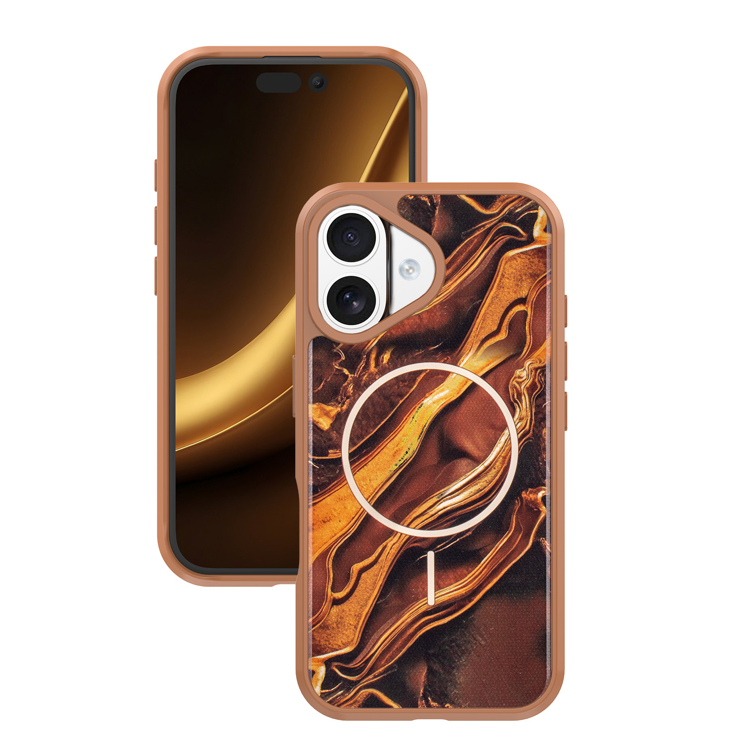 Nak�adka Golden Autumn br�zowa Apple iPhone 17