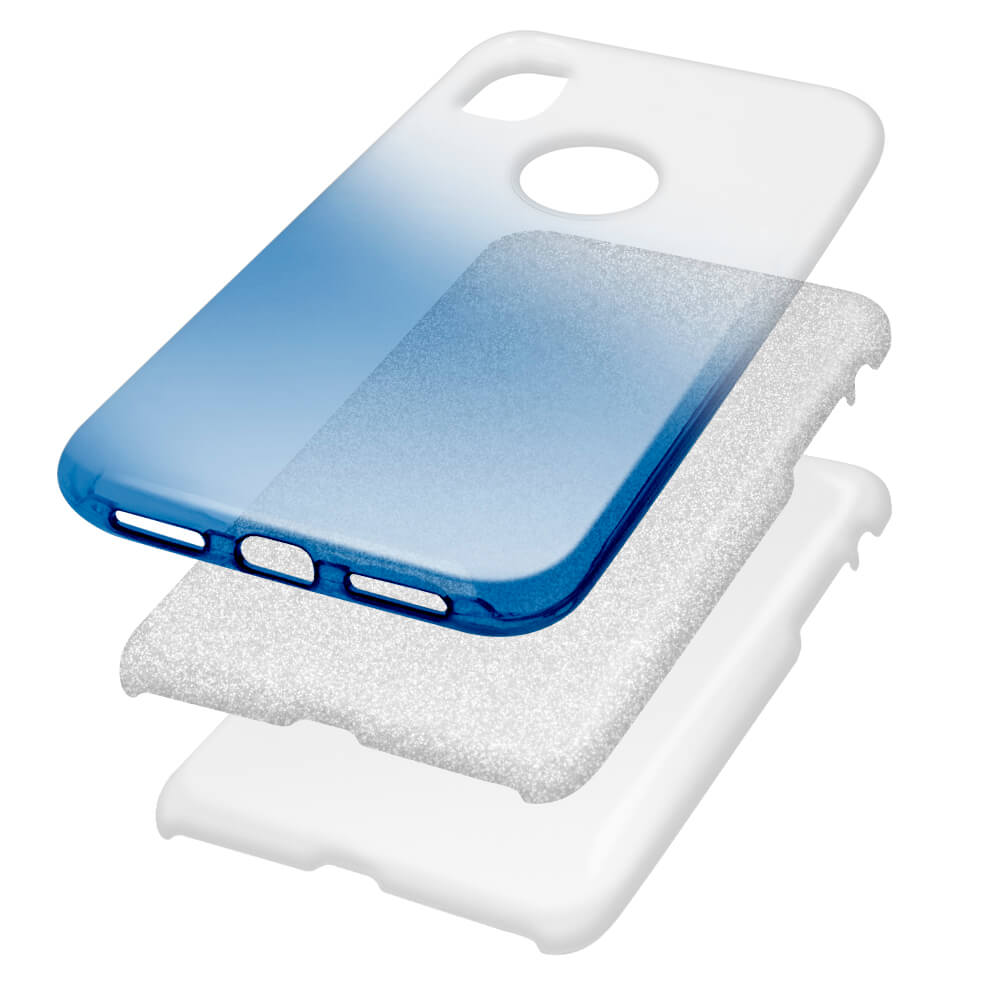Nakadka Gradient Glitter 3in1 niebieska Apple iPhone 11 Pro Max / 5